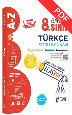 8.Sınıf Teaskop Türkçe Soru Bankası kitap kapağı