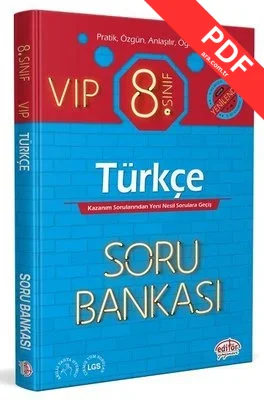 8.Sınıf VIP Türkçe Soru Bankası kitap kapağı