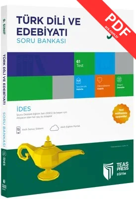9. Sınıf İDES Türk Dili ve Edebiyatı Soru Bankası 2018 kitap kapağı