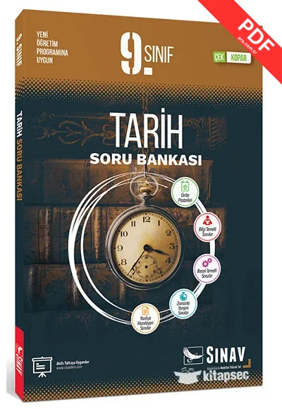 9. Sınıf Tarih Soru Bankası Sınav Yayınları kitap kapağı