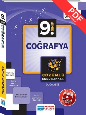 9.Sınıf Coğrafya Video Çözümlü Soru Bankası kitap kapağı