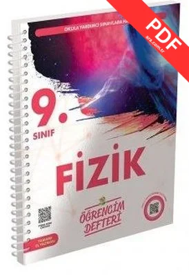 9.Sınıf Fizik Öğrencim Defteri kitap kapağı