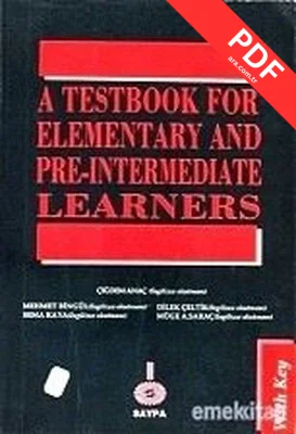 A Testbook Of Elementary and Pre - Intermadiate Learners kitap kapağı