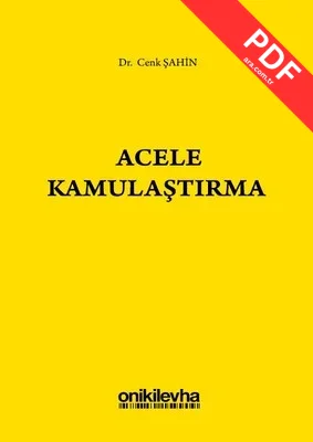 Acele Kamulaştırma kitap kapağı