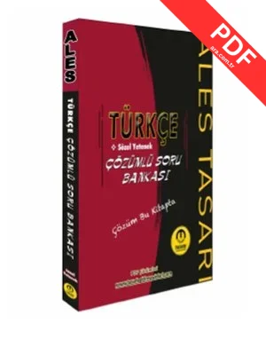ALES Türkçe Çözümlü Soru Bankası kitap kapağı