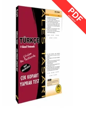 ALES Türkçe Yaprak Test kitap kapağı
