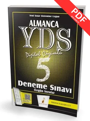 Almanca YDS 5 Deneme Sınavı - Özgün Sorular kitap kapağı