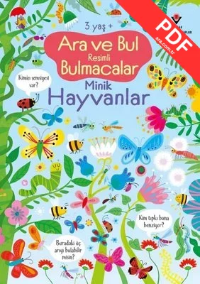 Ara ve Bul Resimli Bulmacalar - Minik Hayvanlar 3 Yaş+ kitap kapağı