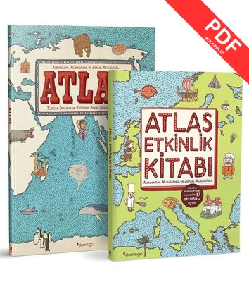 Atlas Set - Kıtalar -Denizler - Kültürler Arası Yolculuk Rehberi - 2 Kitap Takım
