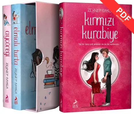 Ayçöreği -Elmalı Turta - Kırmızı Kurabiye Seti - 3 Kitap Takım kitap kapağı