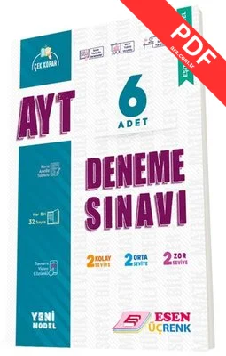 AYT 6'lı Deneme Eşit Ağırlık - Sözel kitap kapağı