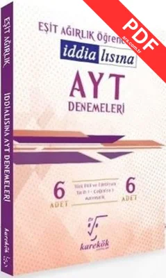 AYT İddialısına Denemeleri Eşit Ağırlık kitap kapağı