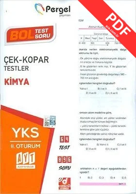 AYT Kimya Çek Kopar Testler kitap kapağı