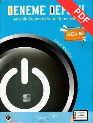 AYT Analitik Geometri 36x12 Konu Deneme kitap kapağı