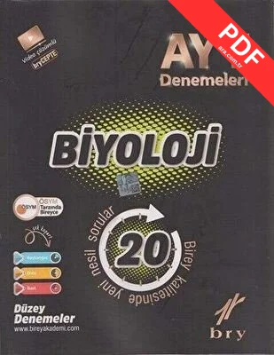 AYT Biyoloji 20'li Branş Denemeleri kitap kapağı