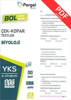 AYT Biyoloji Çek Kopar Testler kitap kapağı