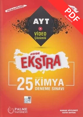 AYT Evde Ekstra 25 Kimya Deneme Sınavı kitap kapağı
