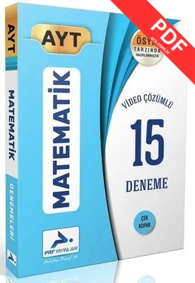 AYT Matematik Video Çözümlü 15 Deneme kitap kapağı