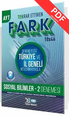 AYT Sosyal Bilimler 2 Fark 10x46 Tekrar Ettiren Deneme kitap kapağı
