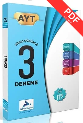 AYT Video Çözümlü 3 Fasikül Deneme kitap kapağı