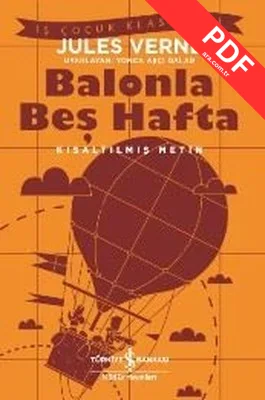 Balonla Beş Hafta-Kısaltılmış Metin kitap kapağı
