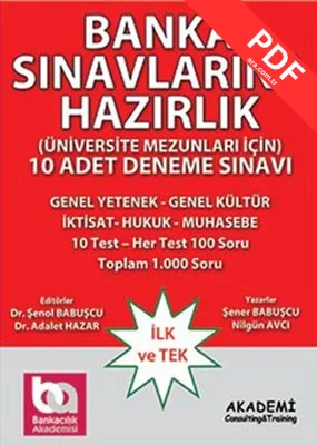 Banka Sınavlarına Hazırlık - 10 Adet Deneme Sınavı