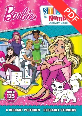 BARBIE STICKER BY NUMBER ACTIVITY BOOK kitap kapağı