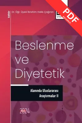 Beslenme ve Diyetetik Alanında Uluslararası Araştırmalar 2 - 2024 Nisan kitap kapağı