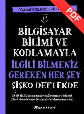 Bilgisayar Bilimi ve Kodlamayla İlgili Bilmeniz Gereken Her Şey Şişko Defter'de kitap kapağı