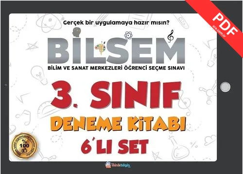 Bilsem 3.Sınıf Deneme Kitabı kitap kapağı