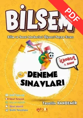Bilsem İlkokul 1. Sınıf Deneme Sınavları - Bilim ve Sanat Merkezleri Öğrenci Seçme Sınavı kitap kapağı