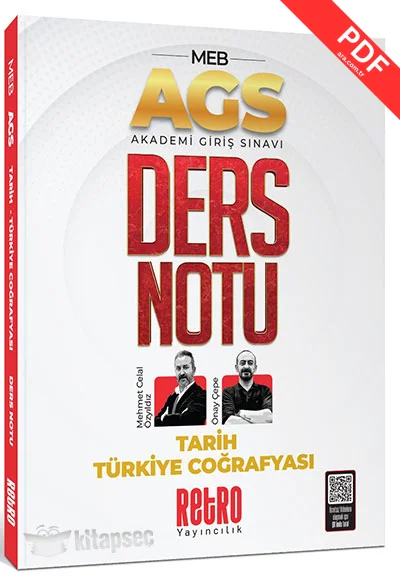 2025 MEB AGS Tarih ve Türkiye Coğrafyası Ders Notu Retro Kitap kitap kapağı