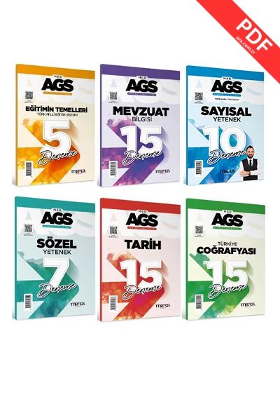 2025 MEB-AGS Tüm Dersler 67 Deneme 6 lı Set Marka Yayınları kitap kapağı