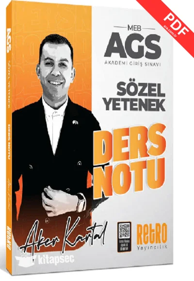 2026 MEB AGS Sözel Yetenek Ders Notu Retro Kitap kitap kapağı