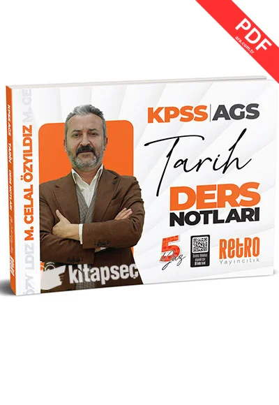 2026 KPSS AGS Genel Kültür Tarih Ders Notları Retro Yayıncılık kitap kapağı
