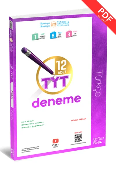 2026 TYT Türkçe 12li Deneme Üç Dört Beş Yayınları kitap kapağı