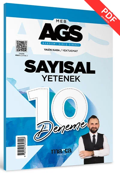2025 MEB AGS Sayısal Yetenek 10 Deneme Tamamı Video Çözümlü Marka Yayınları kitap kapağı