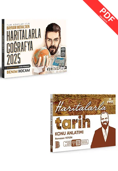 2026 AGS 3D Haritalarla Tarih Konu Anlatımı ve Haritalarla Coğrafya Seti Benim Hocam Yayınları kitap kapağı