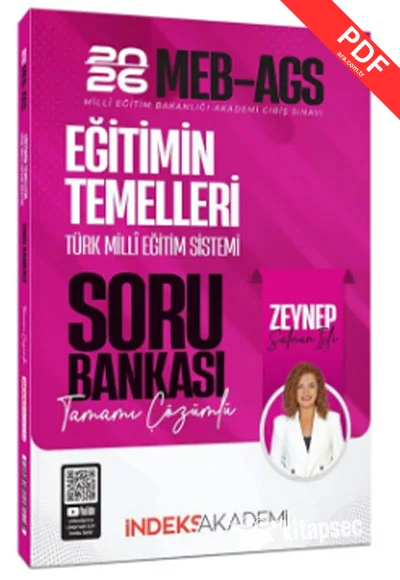 2026 MEB-AGS Eğitimin Temelleri ve Türk Milli Eğitim Sistemi Soru Bankası Çözümlü İndeks Akademi Yayıncılık kitap kapağı