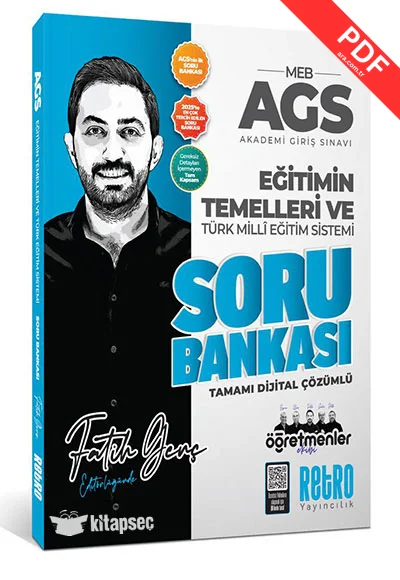 2026 MEB AGS Eğitimin Temelleri ve Türk Milli Eğitim Sistemi Soru Bankası Retro Kitap kitap kapağı