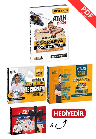 2026 MEB AGS KPSS Efsane Coğrafya Seti Mehmet Eğit kitap kapağı