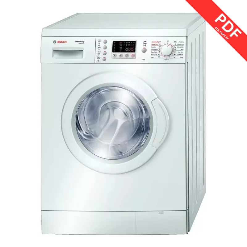 Bosch Avantixx 7 WVD24460GB kılavuz kapağı