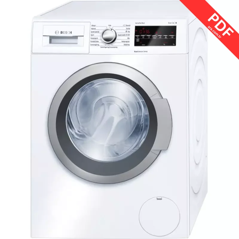 Bosch Serie | 6 WAT284B9SN kılavuz kapağı