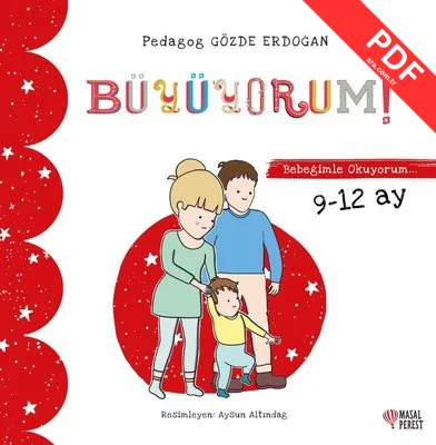 Büyüyorum - Bebeğimle Okuyorum 9 - 12 Ay kitap kapağı
