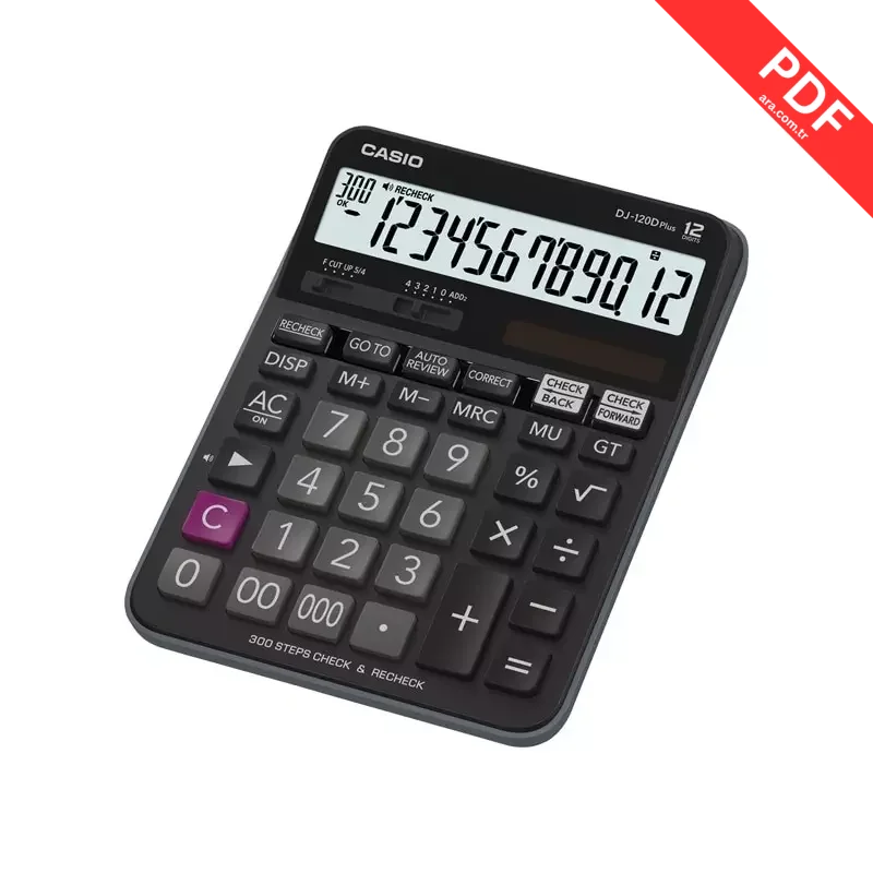 Casio DJ-120D Plus kılavuz kapağı