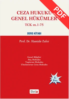 Ceza Hukuku Genel Hükümler kitap kapağı