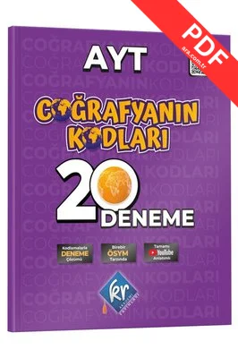 Coğrafyanın Kodları AYT Coğrafya Çözümlü 20 Deneme kitap kapağı