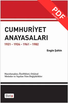 Cumhuriyet Anayasaları 1921 1924 1961 1982 kitap kapağı