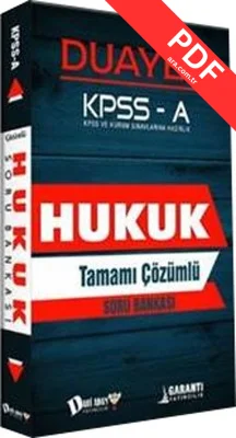 Dahi Adam KPSS A Grubu Hukuk Duayen Soru Bankası kitap kapağı