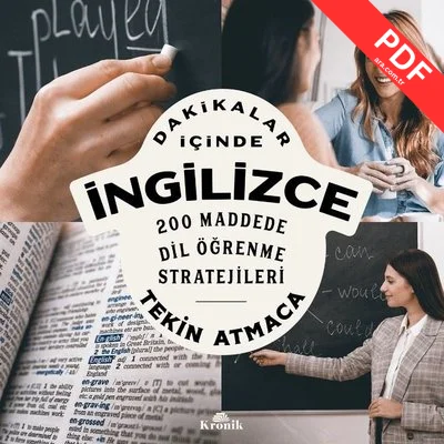Dakikalar İçinde İngilizce - 200 Maddede Dil Öğrenme Stratejileri kitap kapağı